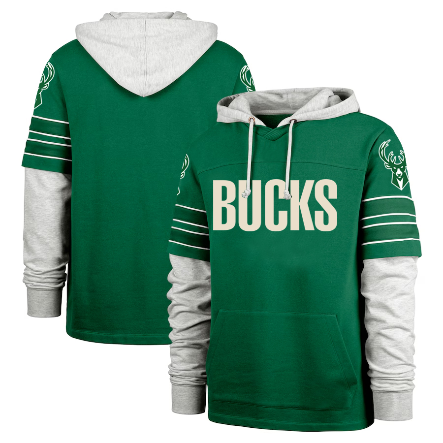 Men Milwaukee Bucks green. 2024 NBA hoodie->milwaukee bucks->NBA Jersey
